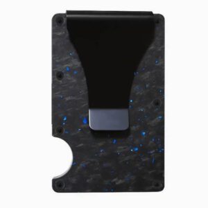 Modern fekete-kék mintás RFID pénztárca